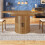 Extendable Round to Oval Dining Table, Seats 6 1