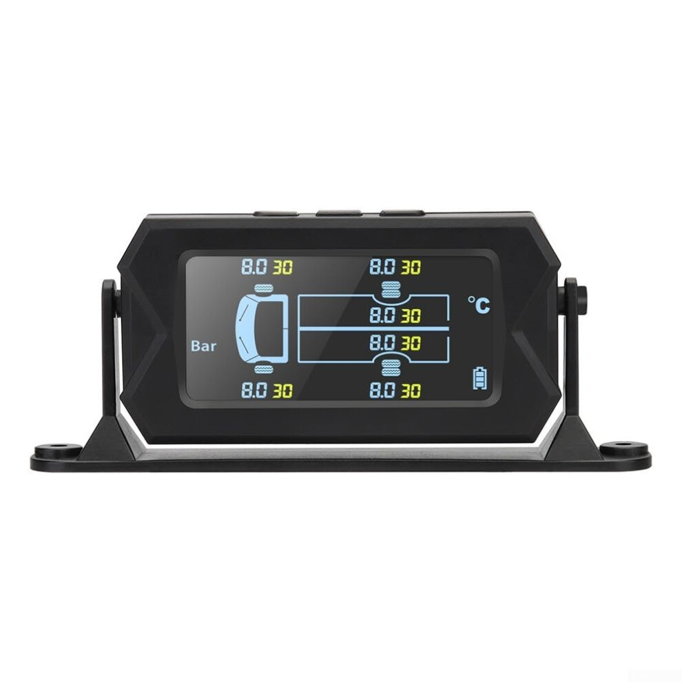 Wireless Solar Tpms With Lcd Display, 6 External Sensors, Car And Truck Tpms, 08 Bar/0116 Psi, 433.92Mhz 9323874228099