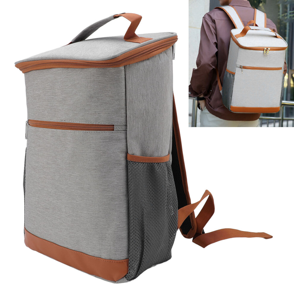 Large Insulated Leakproof Cooler Backpack 44x30x15cm for Camping & Beach