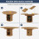 Extendable Round to Oval Dining Table, Seats 6 6