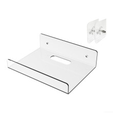 Punchfree Acrylic Wall Mounted Organizer Smooth Wall Installation 10 X 10 X 4 Cm Cup Holder Kitchen Bathroom Storage