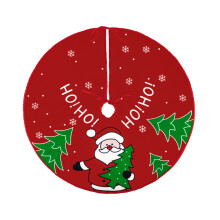 Festive Home Decoration, Christmas Tree Skirt with Red Cloth Xmas Decor Motif, High Quality Polyester Fabric for Indoor Outdoor Holiday Party (90cm)