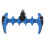 blauer kurzer Angelrutenhalter Ständer ABS/TPR 1