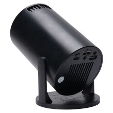 1080P WiFi Bluetooth tragbarer Projektor 16x8,89cm Schwarz