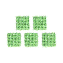 Painéis de plantas artificiais para uso interno e externo, decoração de parede verde simulada com textura fina e delicada, uso em diversos