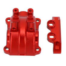Aluminum Alloy RC Car Gearbox Cover for 1/10 TT02/TT02T Red