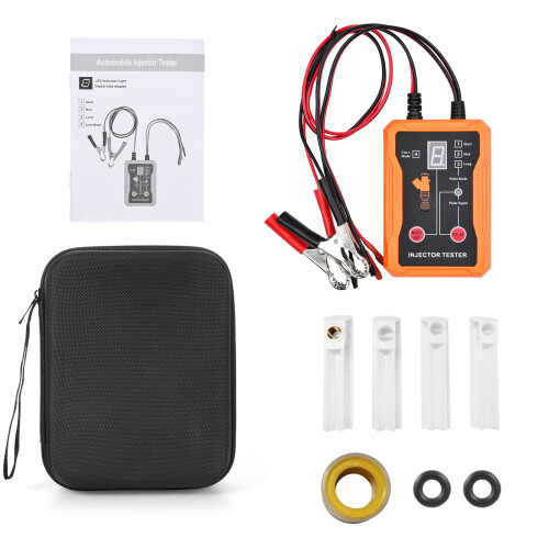 Universal Fuel Injector Tester Cleaner Kit 8 Pulse Modes, 4 Adapters, White 2
