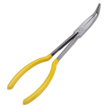 11 Inch Long Reach Needle Nose Pliers 90 Bent Tip with Comfort Grip