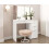 Birlea White Dressing Table with Mirror Birlea Ava 5 Drawer Vanity Desk Make Up 1