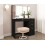 Birlea Black Dressing Table with Mirror Birlea Ava 5 Drawer Vanity Desk Make Up 1