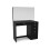 Birlea Black Dressing Table with Mirror Birlea Ava 5 Drawer Vanity Desk Make Up 5