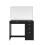Birlea Black Dressing Table with Mirror Birlea Ava 5 Drawer Vanity Desk Make Up 4