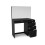 Birlea Black Dressing Table with Mirror Birlea Ava 5 Drawer Vanity Desk Make Up 6