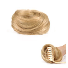 Hair Bun Extensions 1Pcs ClipIn Donut Bun For Women, Claw Clip Updo, Synthetic Chignon, Messy Hair Bun, Color 007