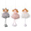 1/3pcs Kerstengel Ornament Kerstboom Opknoping Hanger-Grijs 2