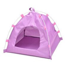 Portable Dogs Cat Tent Lightweight Teepee for Pet Outdoor-Pink