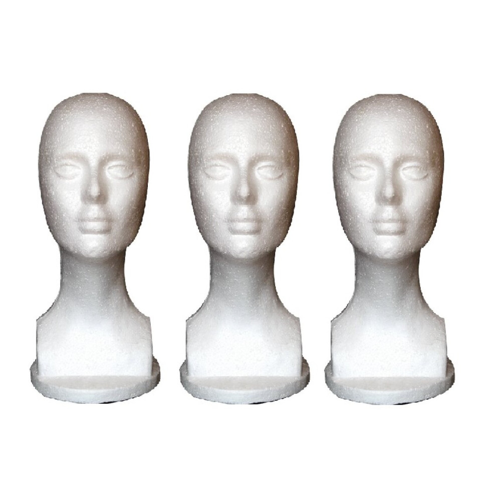 Unisex Wig Display Stand For Foam Mannequin, Female Facial Features Clamp Hole Styling And Travel Clamp Companion Versatile Uses Extend The Life Of Your Wig,