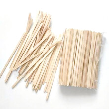 Palitos de madeira de bétula ecológicos e sem farpas para mexer bebidas, essenciais para o bar de café do escritório. Misturadores de madeira de