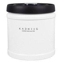 Recipiente para armazenamento de alimentos em aço inoxidável, lata de café a vácuo, recipiente hermético, fácil de limpar e usar, basta
