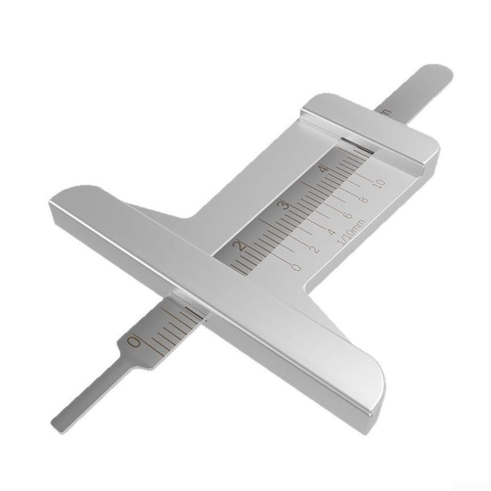 Vehicle Tire Tread Depth Gauge Stainless Steel Construction Easy Read Scale For Car Tire Wear Assessment 9323874228808