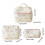 3Pcs Makeup Bag Set With Bows Decoration-Korean style bow blu 5