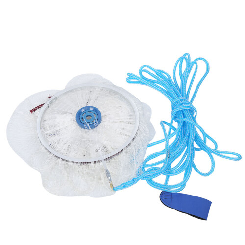 Kit de cilindro e pistão para substituição de redes de pesca, rede de pesca com armação de alumínio e malha de 0,8 polegadas para pesca com