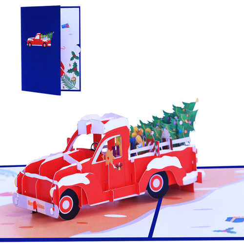 3D for Pop up Christmas Greeting Card Expressing Love Gratitude