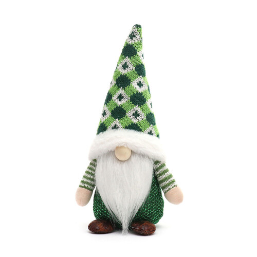 Elfe Gnome vert tricoté de noël, pour poupée,-Section A