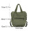 Trendy Canvas Backpack For Women School Bag Shoulder Pack-Green 2