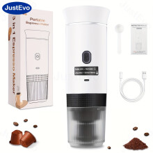 (White) Electric coffee maker, all-in-one coffee machine, coffee pot, and coffee appliance with smart temperature control and