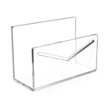 Acrylic Envelope Stand Clear File Organizer, Mail Sorter, Letter Rack, Postcard Storage, Countertop Letter Storage Stand