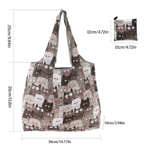 Large Capacity Foldable Shopping Bag Water-Vegetable Paradise 1