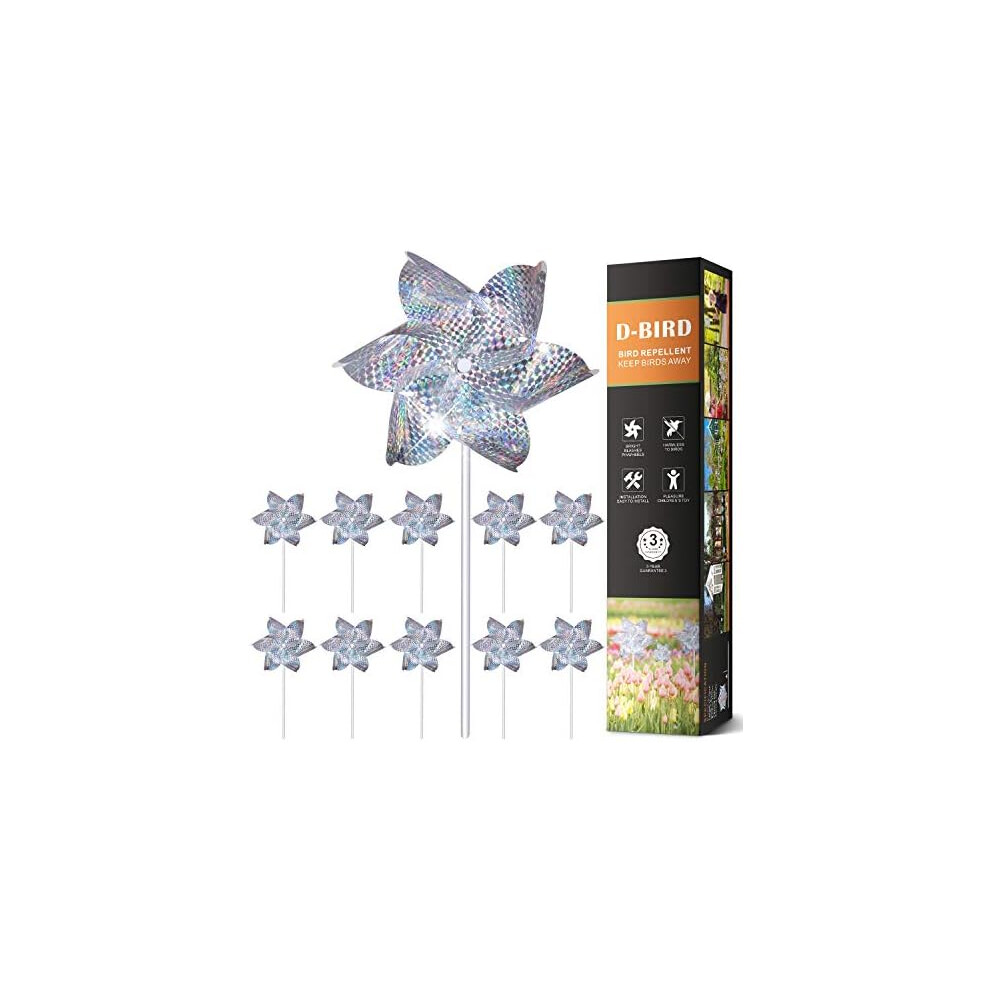 Reflective Pinwheels, High-Efficiency Reflective Material, Visual Deterrent For Gardens And Orchards, Easy Installation Garden Decoration, Sparkly Hol-image-OPC-PNBS82R-NEW