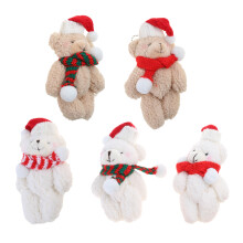 Christmas Bear Fabric Ornament Stylish Bear Pendant Bag Hanging