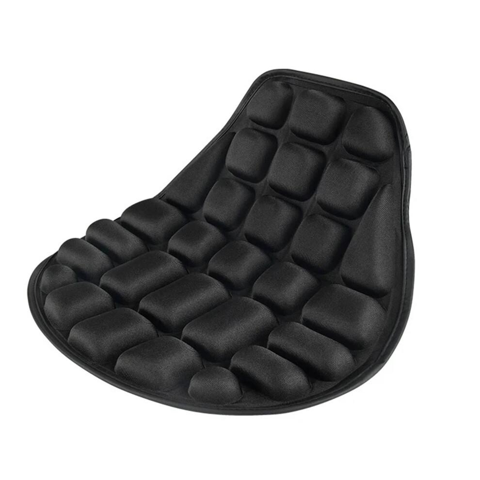 Seat Cushion Motorcycle Universal Fit Foam Soft Comfortable Breathable Padding Absorption Mats Black 9339159491706