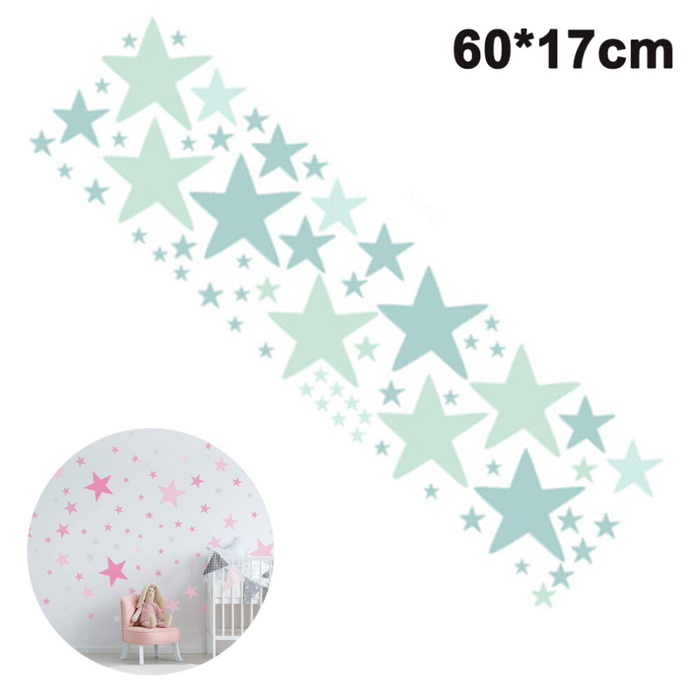 Glowing Star Decorations, Child's Fantasy Bedroom Transformations With Removable Peel And Stick, Environment Friendly Vinyl
