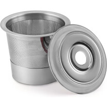 Cápsulas K-Cup em aço inoxidável 304 para preparo de café em casa, filtros de café compatíveis com sistemas Ninja Dual Brew, cápsulas K-Cup
