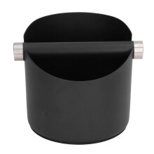 Lixeira para borra de café expresso, evita respingos, recipiente para resíduos de café com design ergonômico, caixa compacta de aço inoxidável