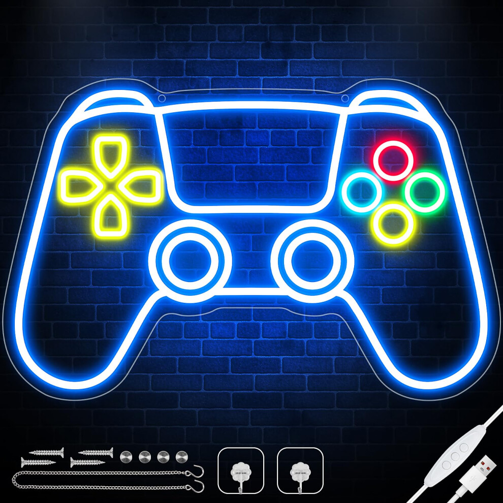 Gamer Neon Sign Led For Gaming Room Wall Decor Usb Powered Plug In Light 9105992463435