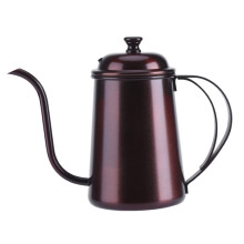 Tetera de acero inoxidable con boquilla de cuello de cisne para verter agua, control preciso del flujo de agua para preparar café en casa, cafetera