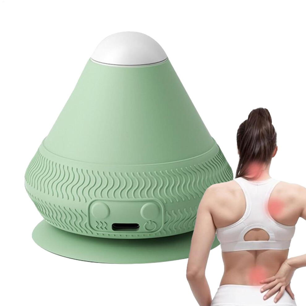 Massage Ball Vibration Heat Mountable Electric Fascia Roller For Back And Waist Muscle Relaxation Massager Yoga Sports