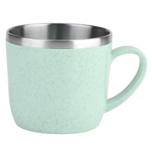 Gobelet isotherme réutilisable en acier inoxydable, isolation thermique pour boissons chaudes et froides, gobelet à double paroi durable pour la