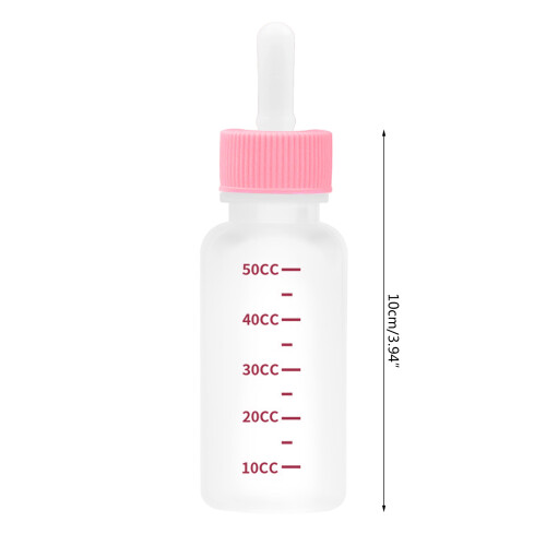 Newborn Cat Feeding Bottle for-white nipple blue co pacifier 1