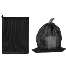 Large Pump Barrier Bag 12.2 X 15.9 Inches Filter Bag Drawstring Black Mesh For Pond Pumps & Accessories 2 Pieces