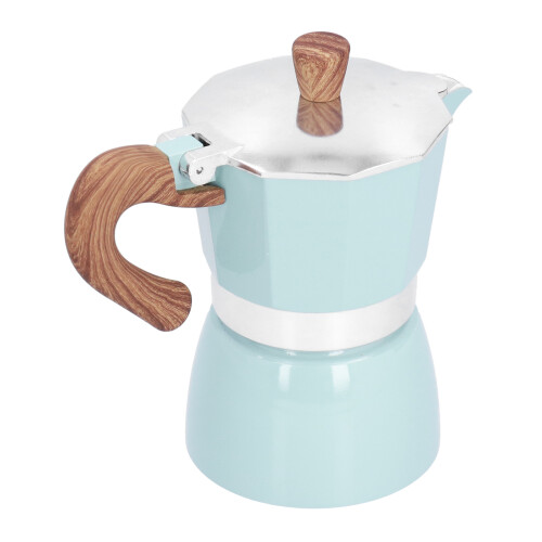 Μηχανή εσπρέσο Moka Pot ιταλικού τύπου, καφετιέρα αλουμινίου, εστία εσπρέσο, λαβή 1