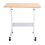 Living And Home Height Adjustable Mobile Table Overbed Desk with Wheels 5