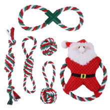 1 ensemble de jouets de noël en corde pour chien,-Style6