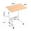 Living And Home Height Adjustable Mobile Table Overbed Desk with Wheels 6