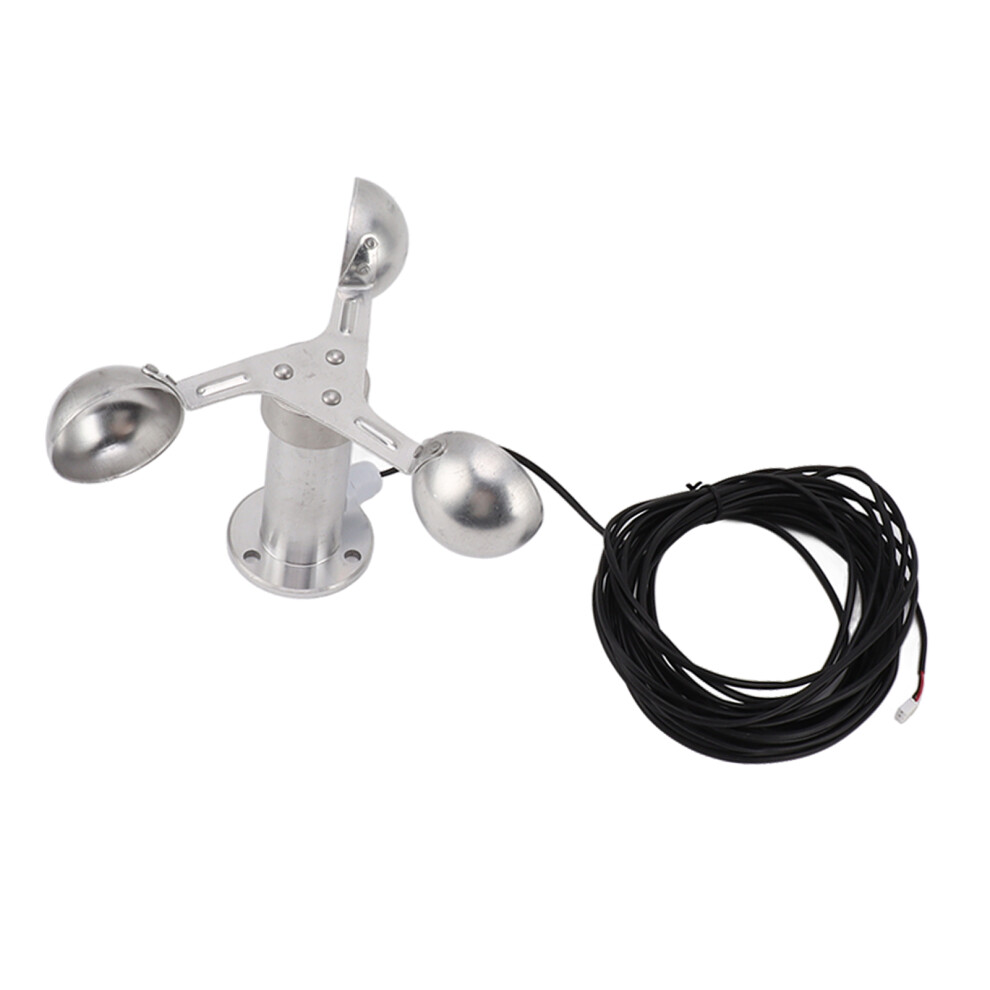 Outdoor Wind Speed Sensor, 360-Degree Coverage Three Cup Design With Anti-Interference Capabilities For Reliable Wind Measurement, High Accuracy Anemo 9094122882140