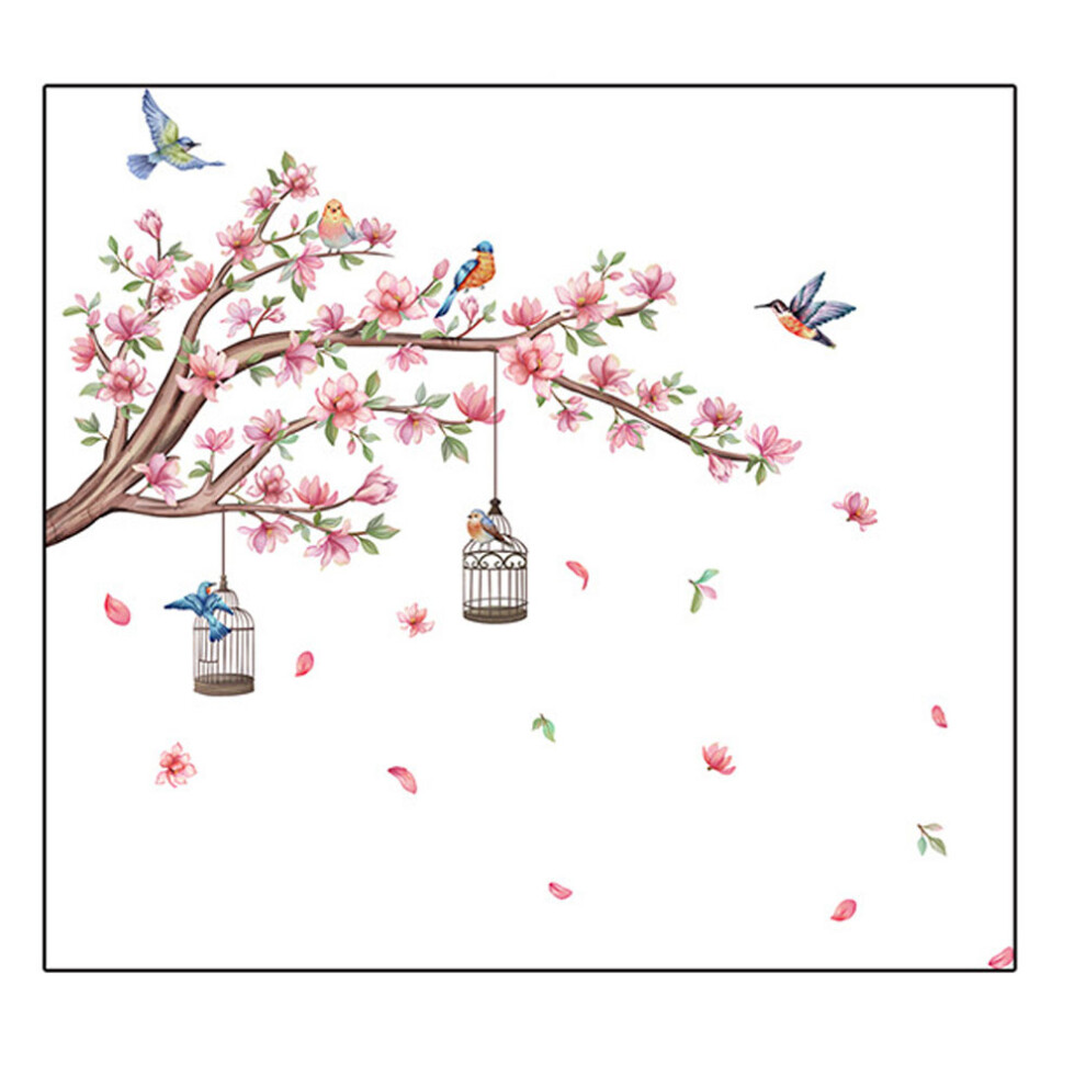 Cherry Blossom Branch Removable Nursery Baby Decor, Easy To Use Peel And Stick Wall Stickers Decals With Exquisite Cute Elegant Design, Widely Applica